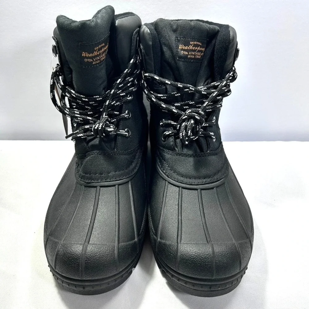 Weatherproof Vintage Mens Joe Black Winter & Snow‎ Boots Black US 10M - No Box